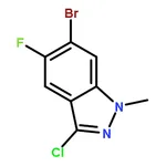 RHAWN 6-Bromo-3-chloro-5-fluoro-1-methyl-1H-indazole