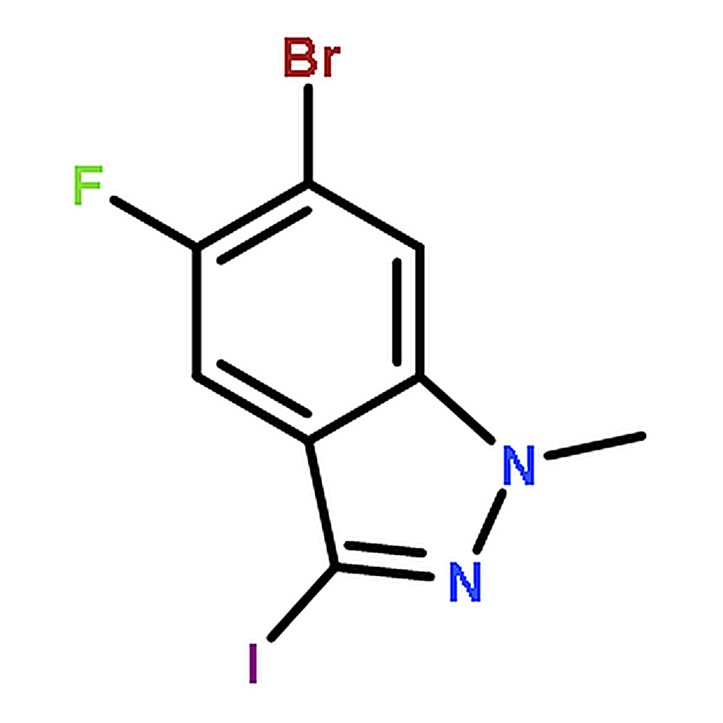 RHAWN 6-Bromo-5-fluoro-3-iodo-1-methyl-1H-indazole