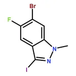 RHAWN 6-Bromo-5-fluoro-3-iodo-1-methyl-1H-indazole