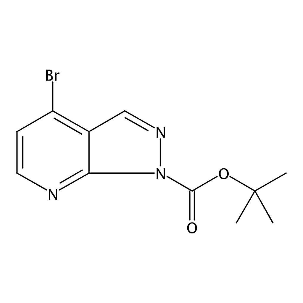 RHAWN tert-Butyl 4-bromo-1H-pyrazolo[3,4-b]pyridine-1-carboxylate