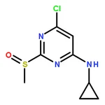 RHAWN (6-Chloro-2-methanesulfinyl-pyrimidin-4-yl)-cyclopropyl-amine