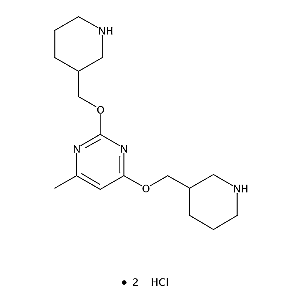 RHAWN 4-Methyl-2,6-bis(piperidin-3-ylmethoxy)pyrimidine dihydrochloride