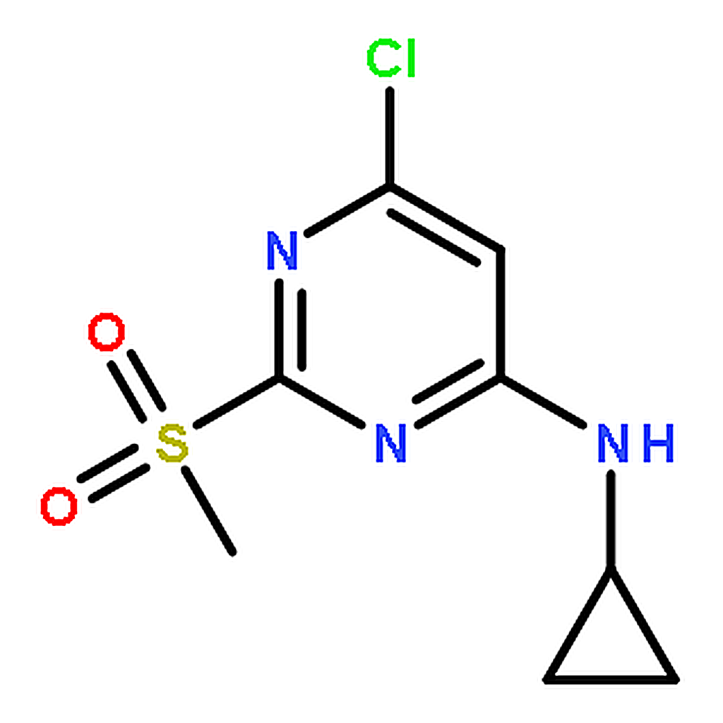 RHAWN 6-Chloro-N-cyclopropyl-2-(methylsulfonyl)pyrimidin-4-amine