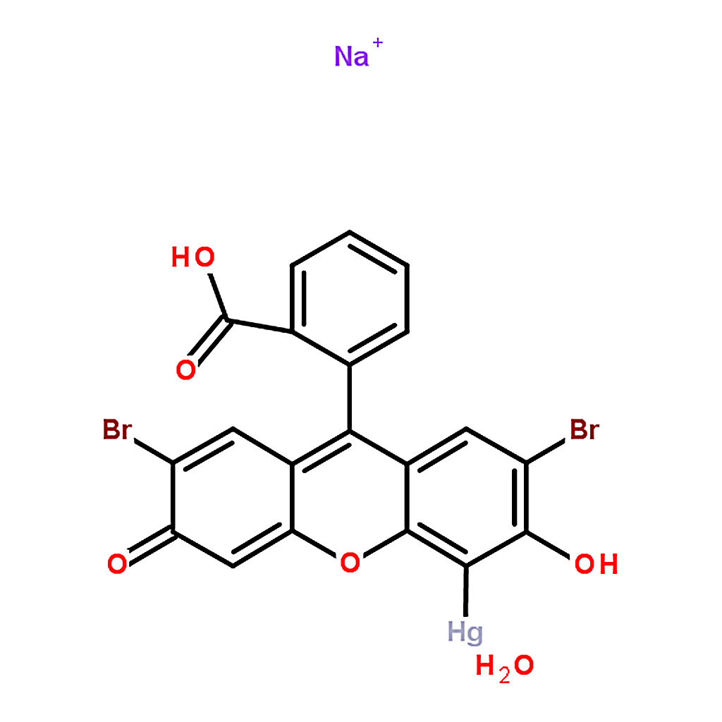 RHAWN Mercury dibromofluorescein disodium salt
