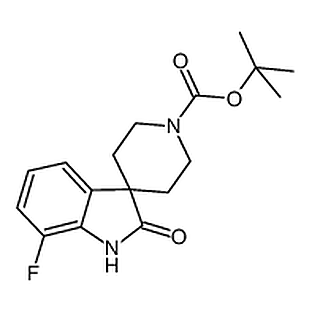 RHAWN tert-Butyl 7-fluoro-2-oxospiro[indoline-3,4'-piperidine]-1'-carboxylate