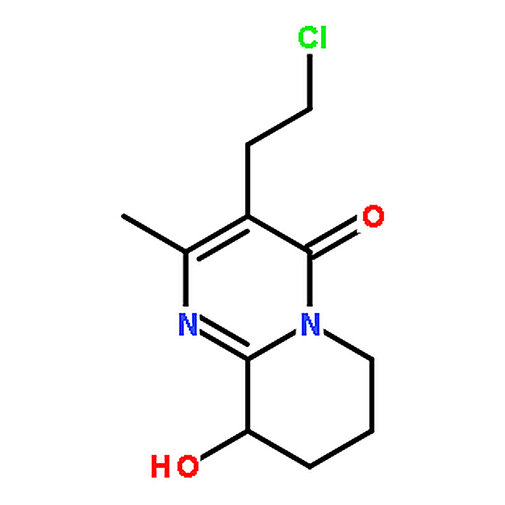 RHAWN 3-(2-Chloroethyl)-6，7，8，9-tetrahydro-9-hydroxy-2-methyl-4H-pyrido[1，2-a]pyrimidine-4-one