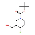 RHAWN tert-Butyl 4-fluoro-3-(hydroxymethyl)piperidine-1-carboxylate