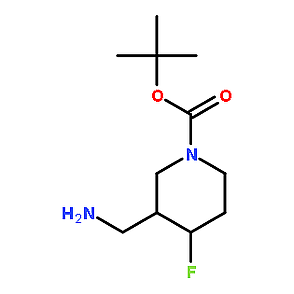 RHAWN tert-Butyl 3-(aminomethyl)-4-fluoropiperidine-1-carboxylate