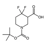 RHAWN 1-(tert-Butoxycarbonyl)-4,4-difluoropiperidine-3-carboxylic acid