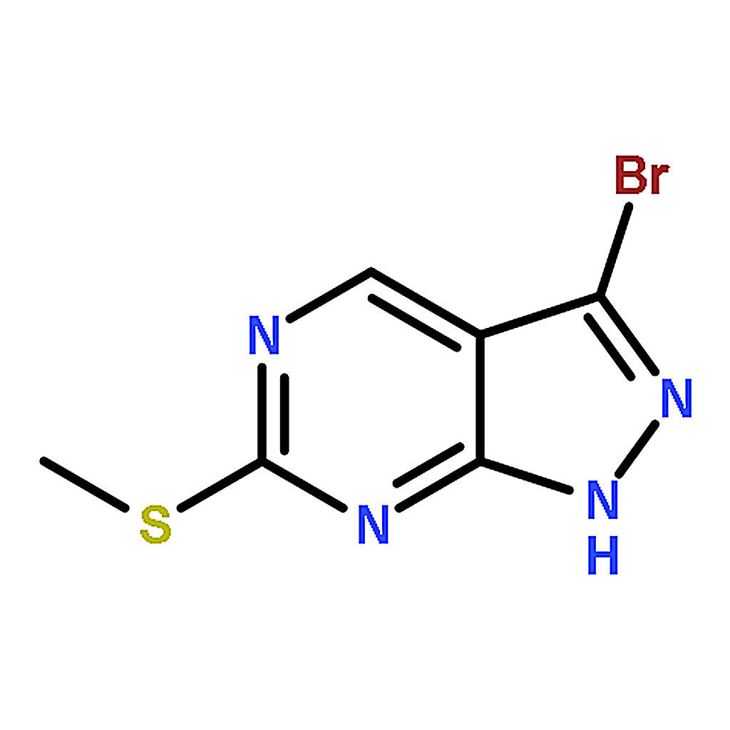 RHAWN 3-Bromo-6-(methylthio)-1H-pyrazolo[3,4-d]pyrimidine