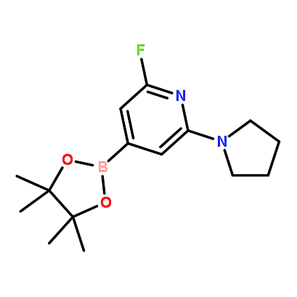 RHAWN 2-Fluoro-6-(pyrrolidin-1-yl)-4-(4，4，5，5-tetramethyl-1，3，2-dioxaborolan-2-yl)pyridine