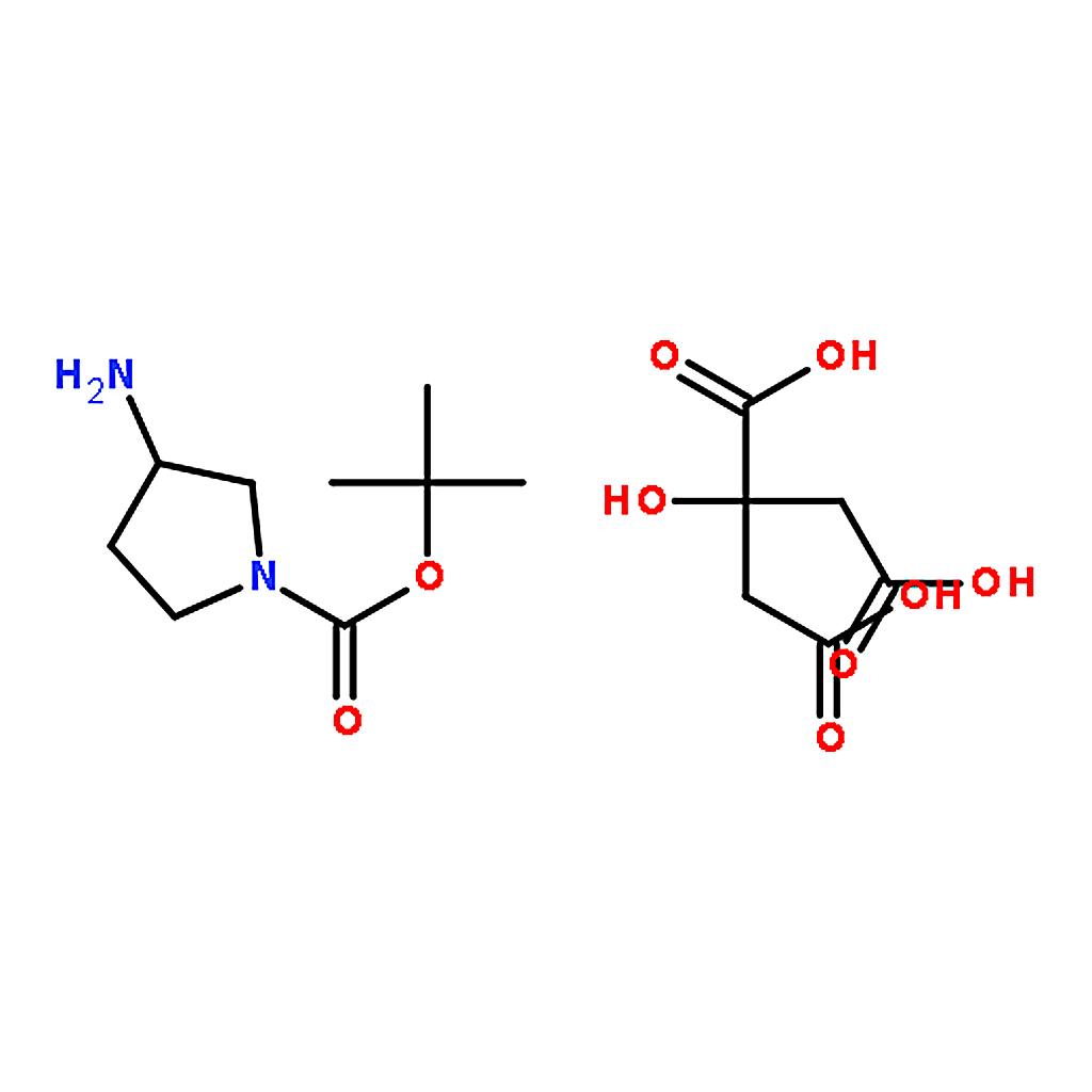 RHAWN tert-Butyl 3-aminopyrrolidine-1-carboxylate 2-hydroxypropane-1，2，3-tricarboxylate