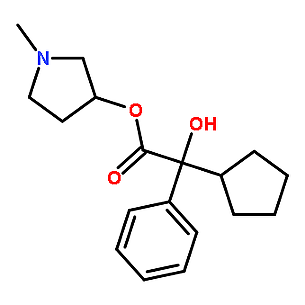 RHAWN 1-METHYLPYRROLIDIN-3-YL 2-CYCLOPENTYL-2-HYDROXY-2-PHENYLACETATE