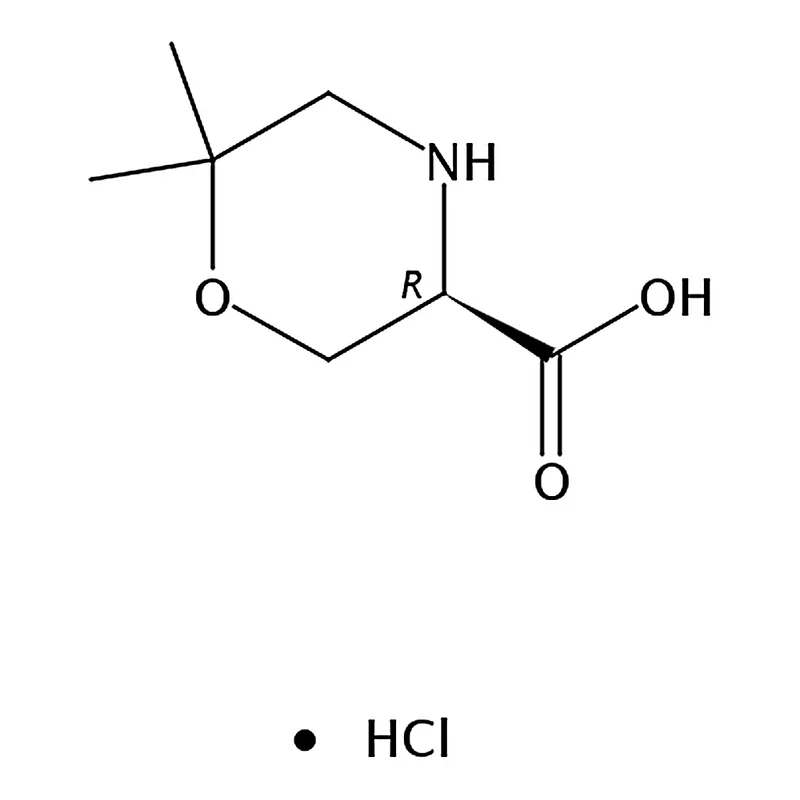 RHAWN (R)-6,6-Dimethylmorpholine-3-carboxylic acid hydrochloride