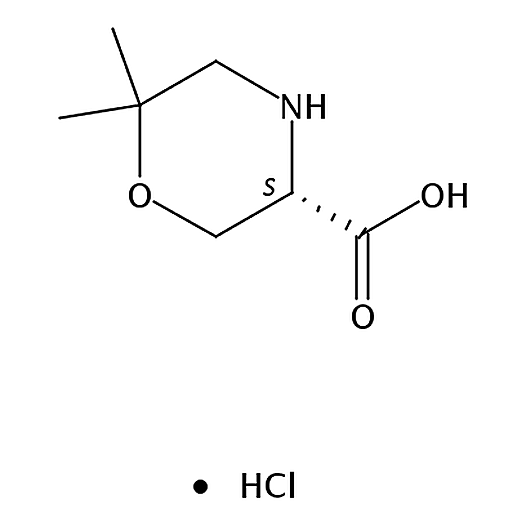 RHAWN (S)-6,6-Dimethylmorpholine-3-carboxylic acid hydrochloride