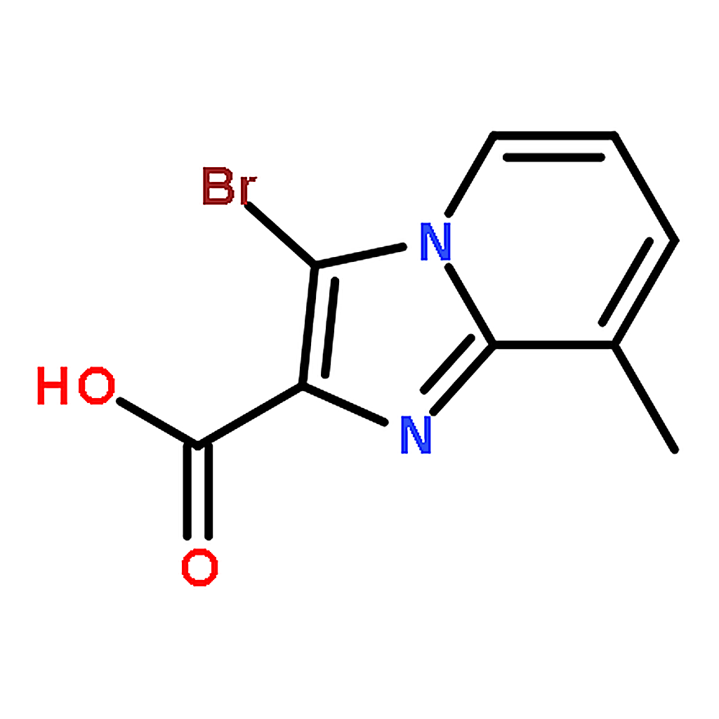 RHAWN 3-Bromo-8-methylimidazo[1,2-a]pyridine-2-carboxylic acid