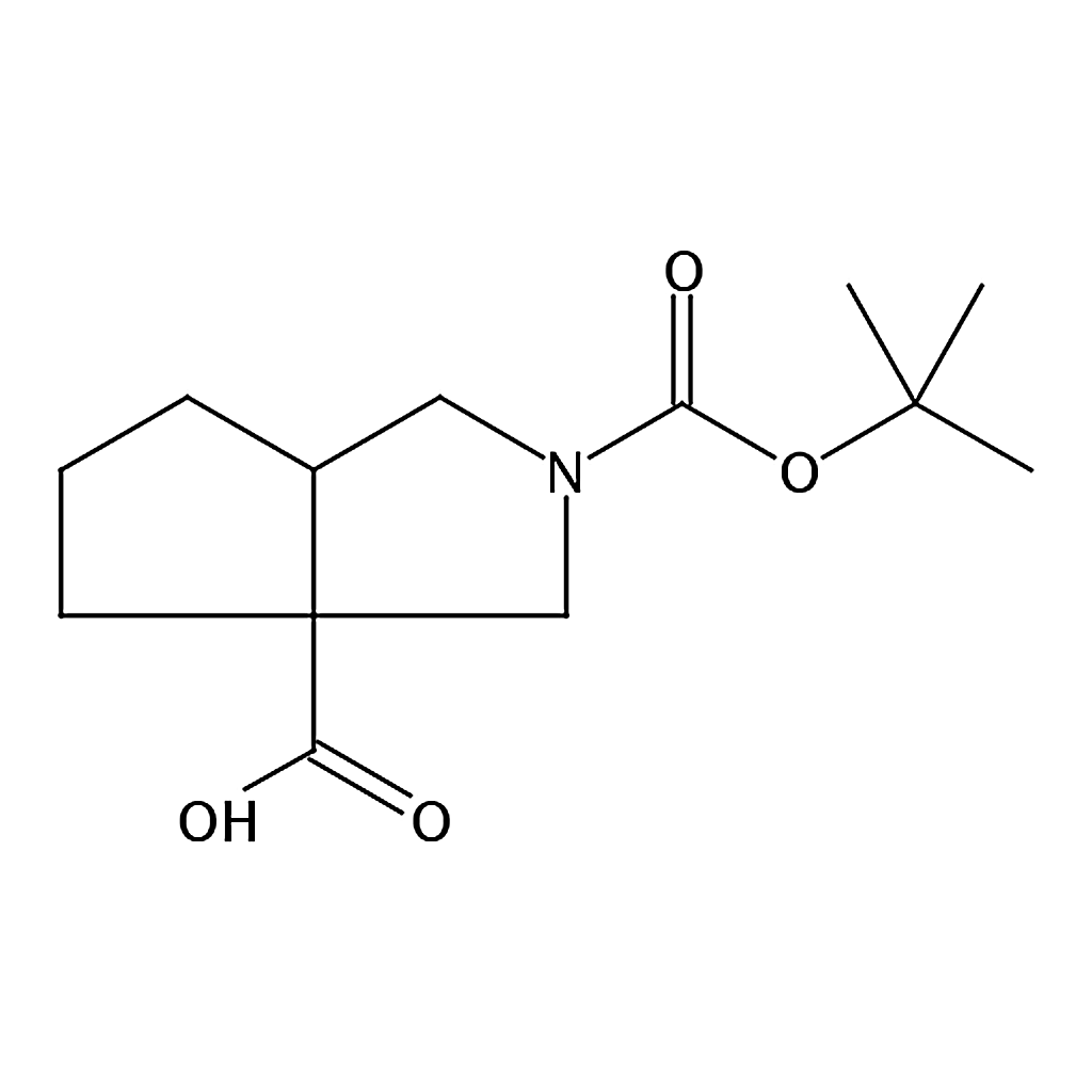 RHAWN 2-(tert-Butoxycarbonyl)octahydrocyclopenta[c]pyrrole-3a-carboxylic acid