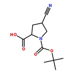 RHAWN (2S,4S)-1-(tert-Butoxycarbonyl)-4-cyanopyrrolidine-2-carboxylic acid