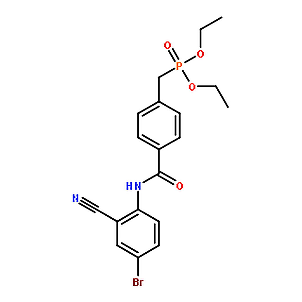RHAWN Diethyl 4-((4-bromo-2-cyanophenyl)carbamoyl)benzylphosphonate