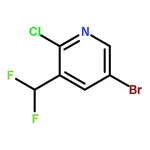 RHAWN 5-Bromo-2-chloro-3-(difluoromethyl)pyridine