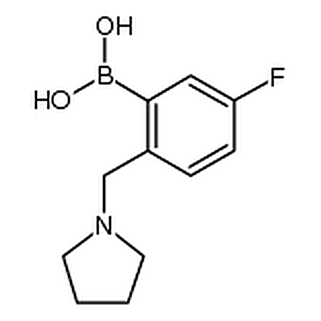 RHAWN (5-fluoro-2-(pyrrolidin-1-ylmethyl)phenyl)boronic acid