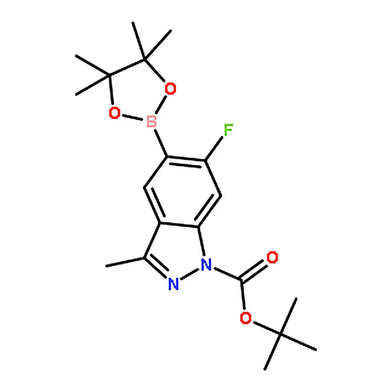 RHAWN tert-Butyl 6-fluoro-3-methyl-5-(4,4,5,5-tetramethyl-1,3,2-dioxaborolan-2-yl)-1H-indazole-1-c