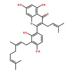 RHAWN 3'-Geranyl-3-prenyl-2',4',5,7-tetrahydroxyflavone