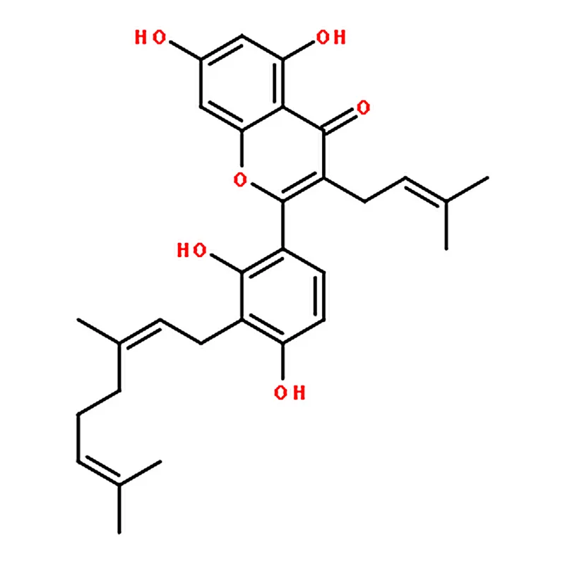 RHAWN 3'-Geranyl-3-prenyl-2',4',5,7-tetrahydroxyflavone