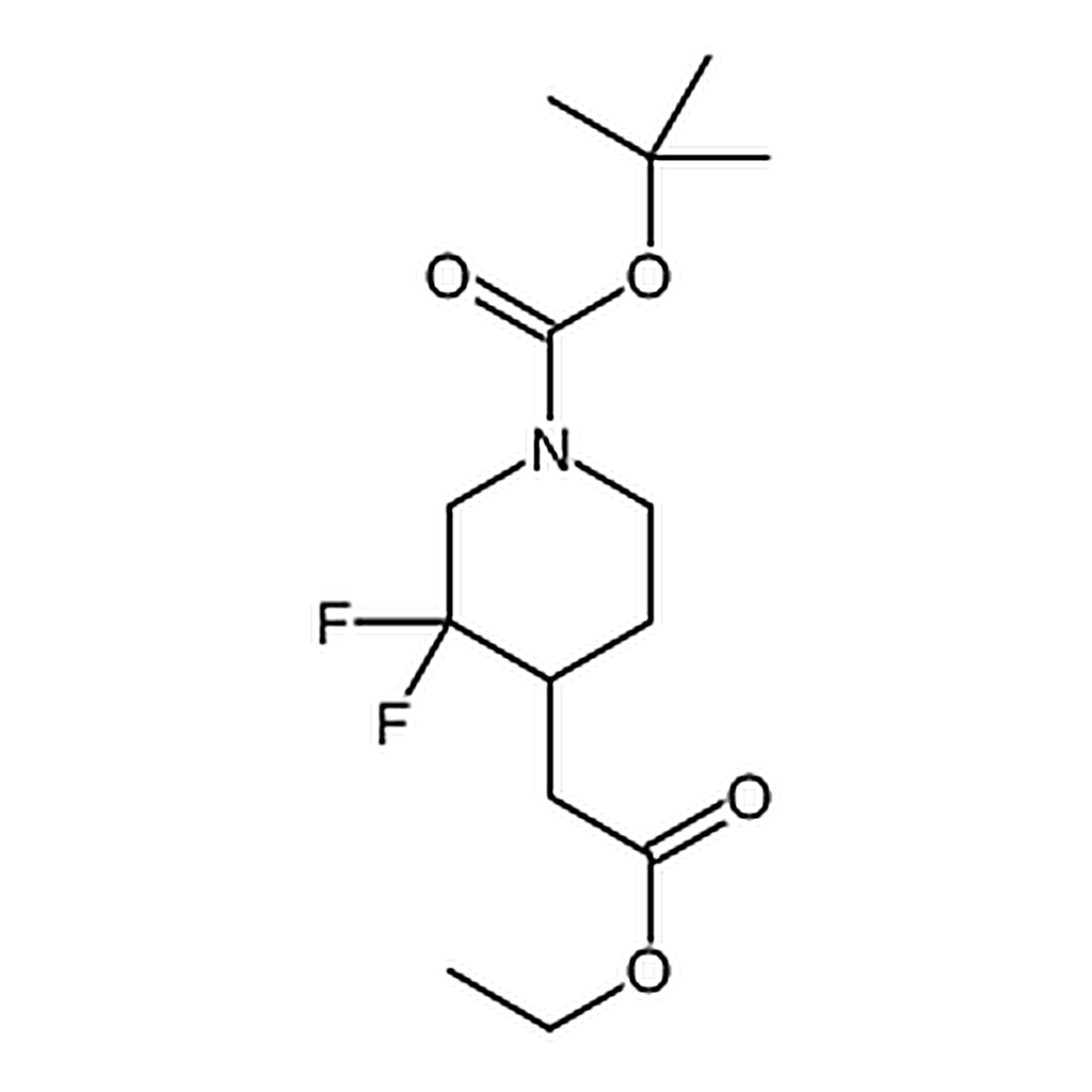 RHAWN tert-Butyl 4-(2-ethoxy-2-oxoethyl)-3,3-difluoropiperidine-1-carboxylate