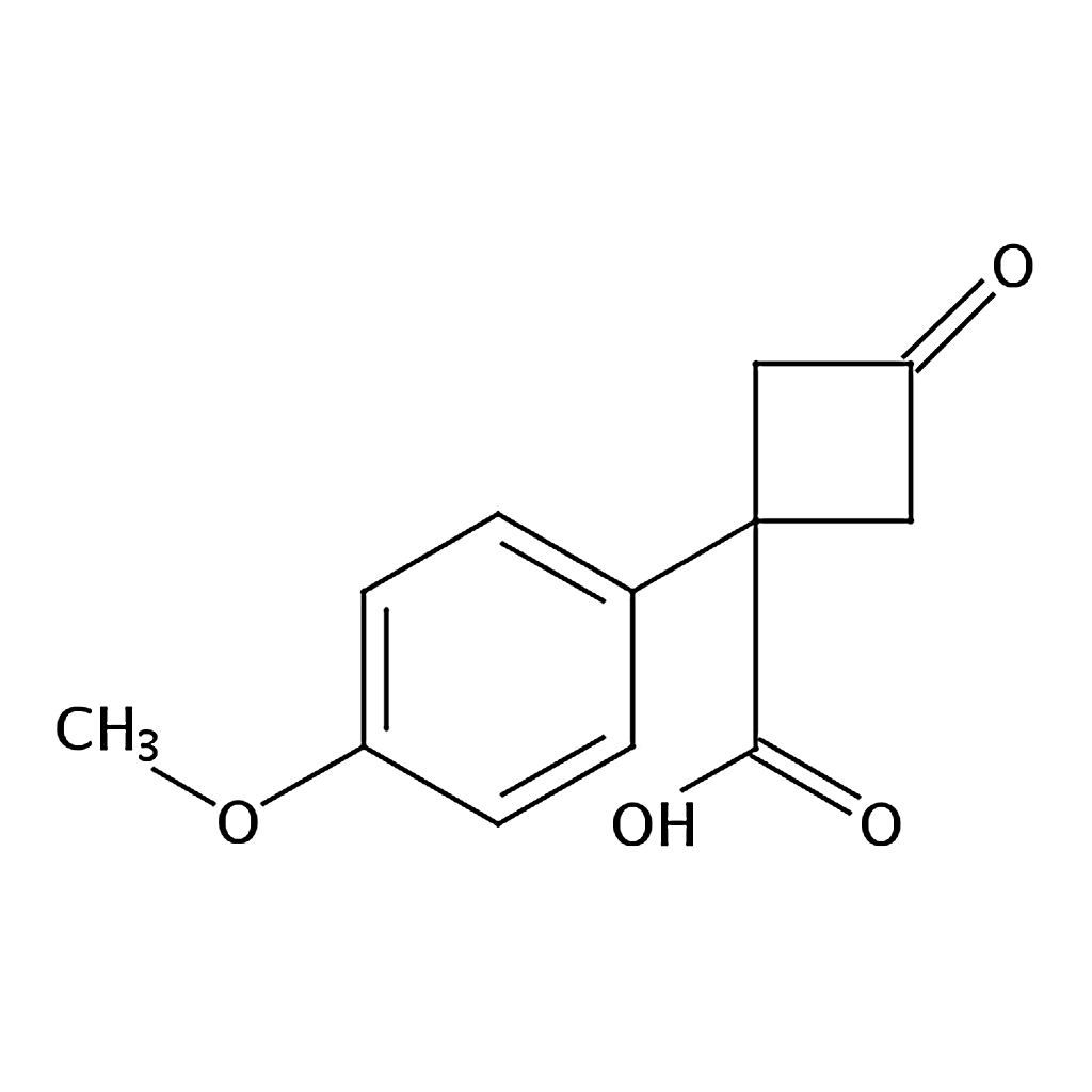 RHAWN 1-(4-Methoxyphenyl)-3-oxocyclobutanecarboxylic Acid