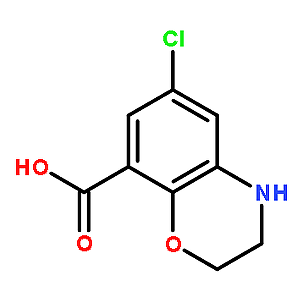 RHAWN 6-Chloro-3，4-dihydro-2H-benzo[b][1，4]oxazine-8-carboxylic acid