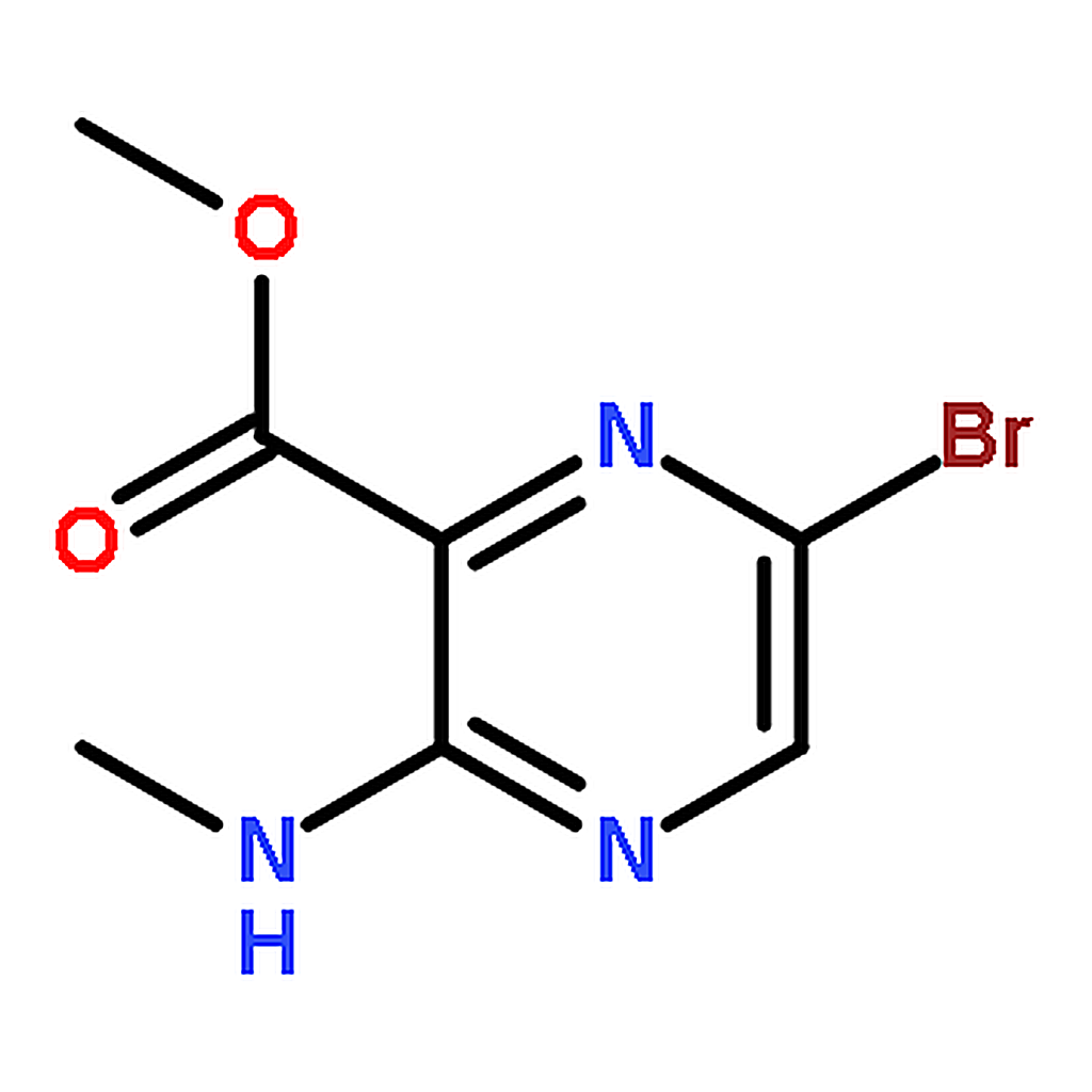 RHAWN Methyl 6-bromo-3-(methylamino)pyrazine-2-carboxylate