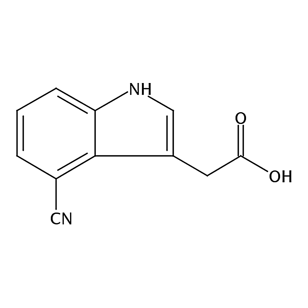 RHAWN 2-(4-Cyano-1H-indol-3-yl)acetic acid