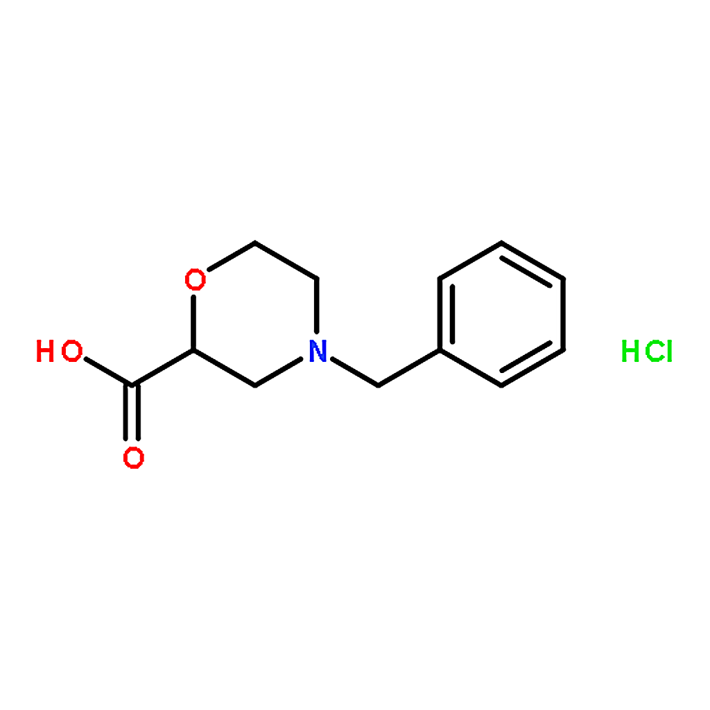 RHAWN 4-Benzyl-2-morpholinecarboxylic acid hydrochloride