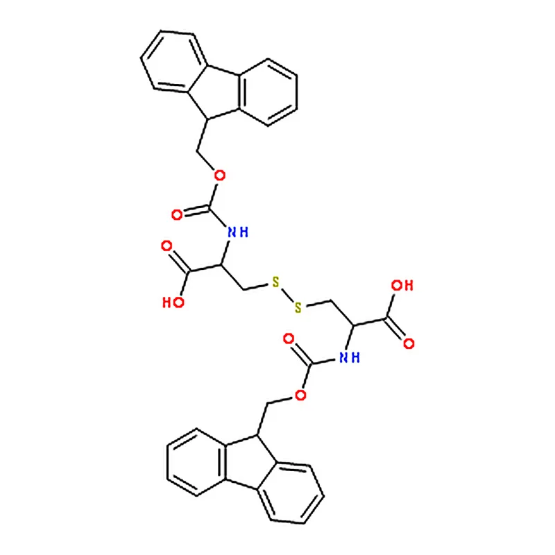 RHAWN (2R,2'R)-3,3'-Disulfanediylbis(2-((((9H-fluoren-9-yl)methoxy)carbonyl)amino)propanoic acid)