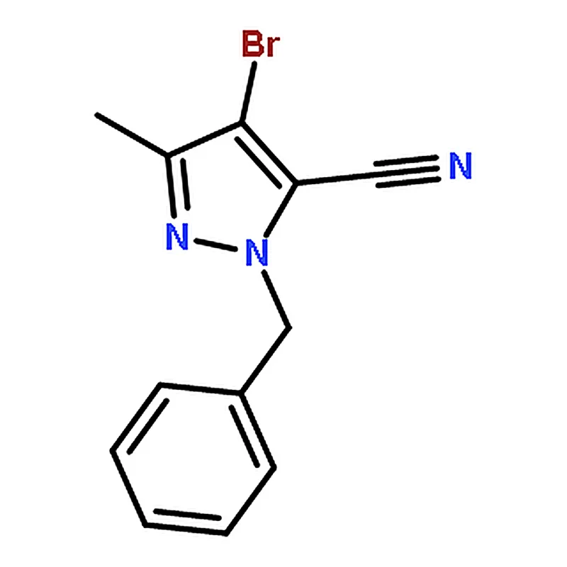 RHAWN 1-Benzyl-4-bromo-3-methyl-1H-pyrazole-5-carbonitrile