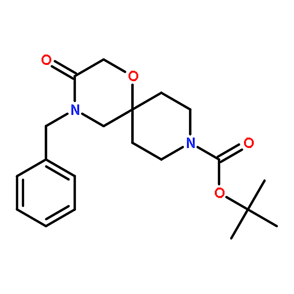 RHAWN tert-Butyl 4-benzyl-3-oxo-1-oxa-4,9-diazaspiro[5.5]undecane-9-carboxylate