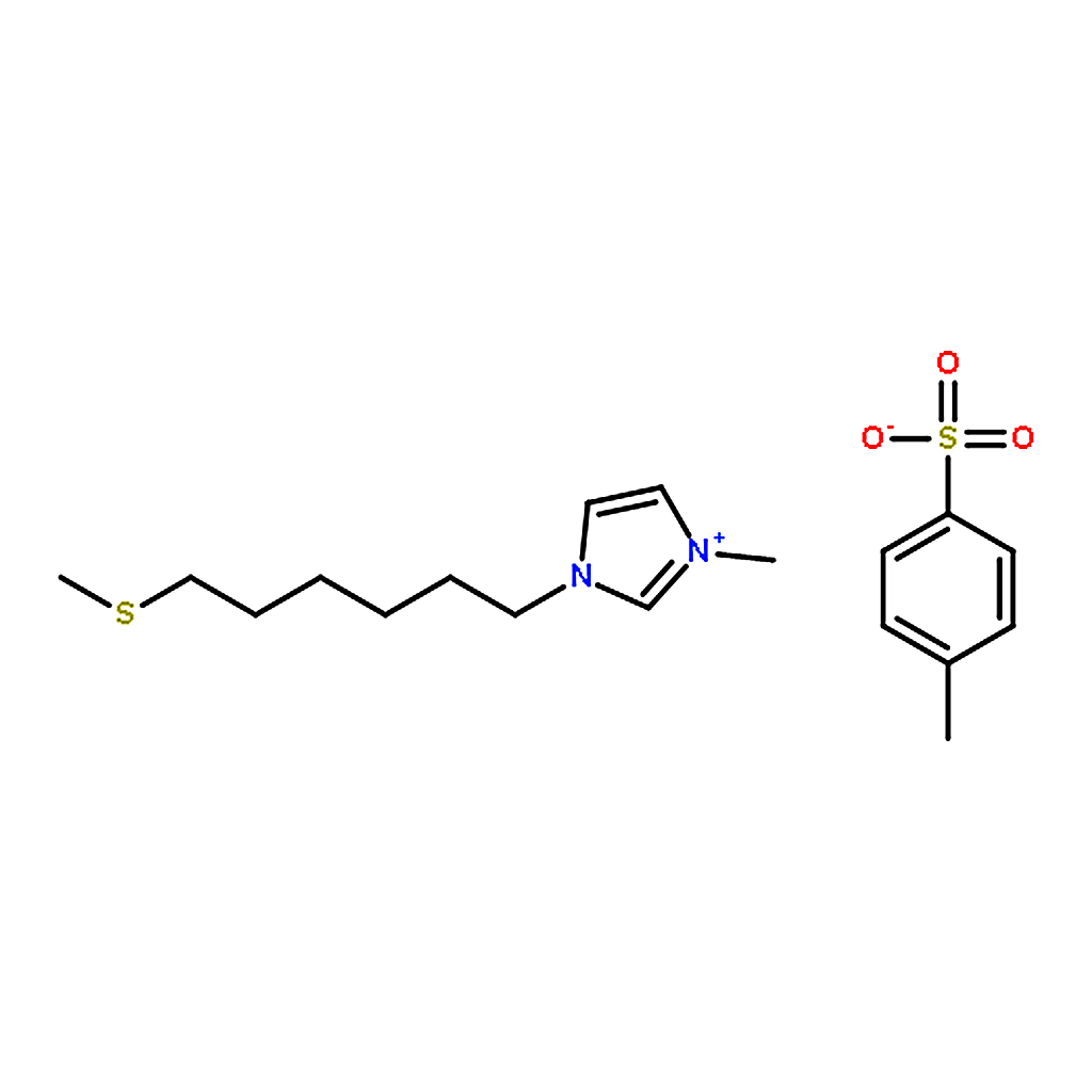 RHAWN 1-Methyl-3-[6-(methylthio)hexyl]imidazolium <i>p</i>-Toluenesulfonate