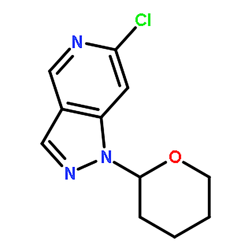 RHAWN 6-Chloro-1-(tetrahydro-2H-pyran-2-yl)-1H-pyrazolo[4,3-c]pyridine