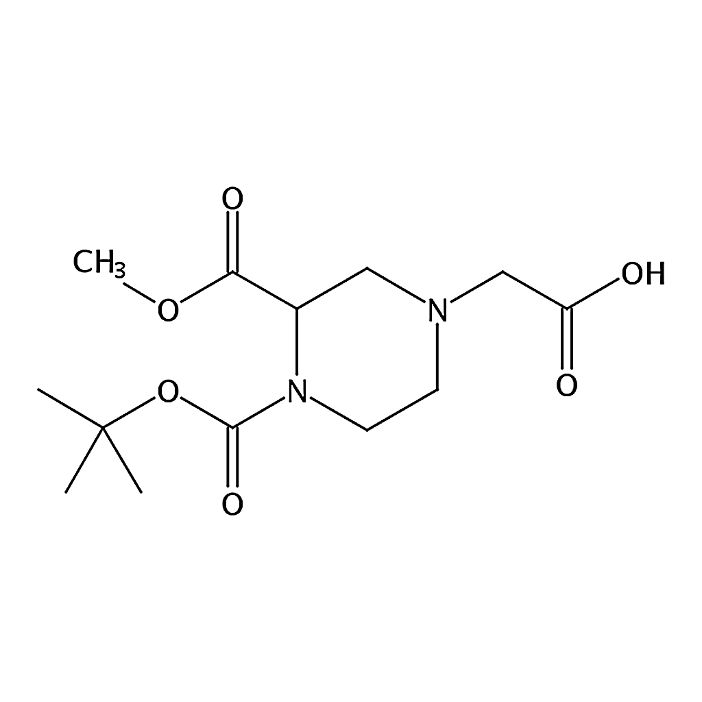 RHAWN 2-(4-(tert-Butoxycarbonyl)-3-(methoxycarbonyl)piperazin-1-yl)acetic acid