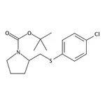 RHAWN tert-Butyl 2-(((4-chlorophenyl)thio)methyl)pyrrolidine-1-carboxylate