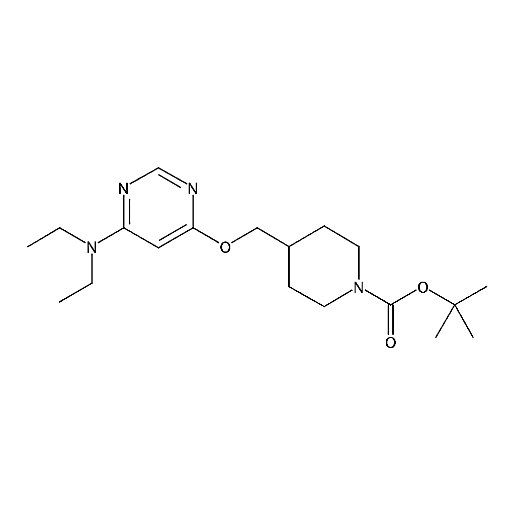 RHAWN tert-Butyl 4-(((6-(diethylamino)pyrimidin-4-yl)oxy)methyl)piperidine-1-carboxylate