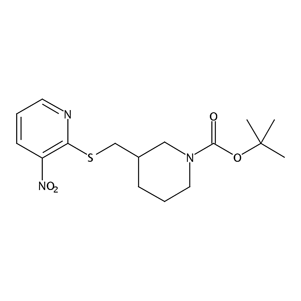 RHAWN 3-(3-Nitro-pyridin-2-ylsulfanylMeth yl)-piperidine-1-carboxylic acid te rt-butyl ester