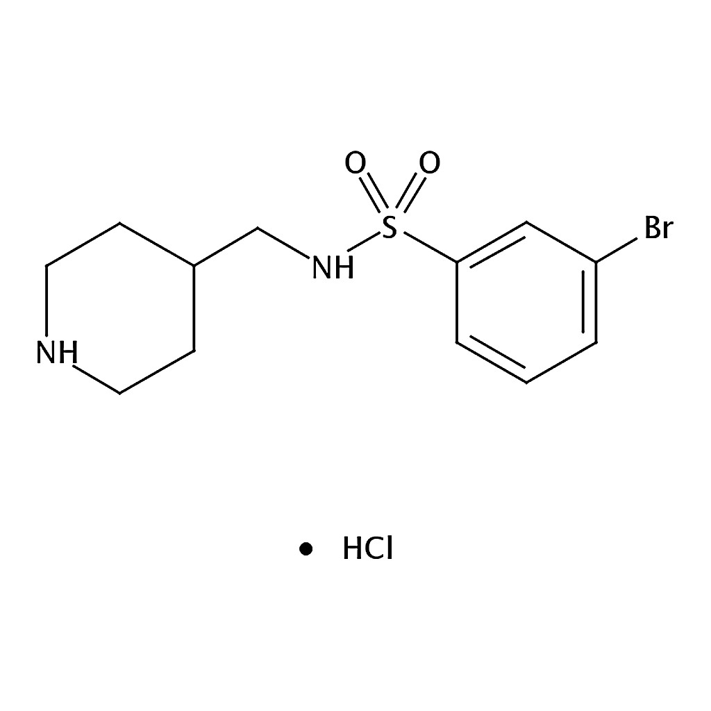 RHAWN 3-Bromo-N-(piperidin-4-ylmethyl)benzenesulfonamide hydrochloride