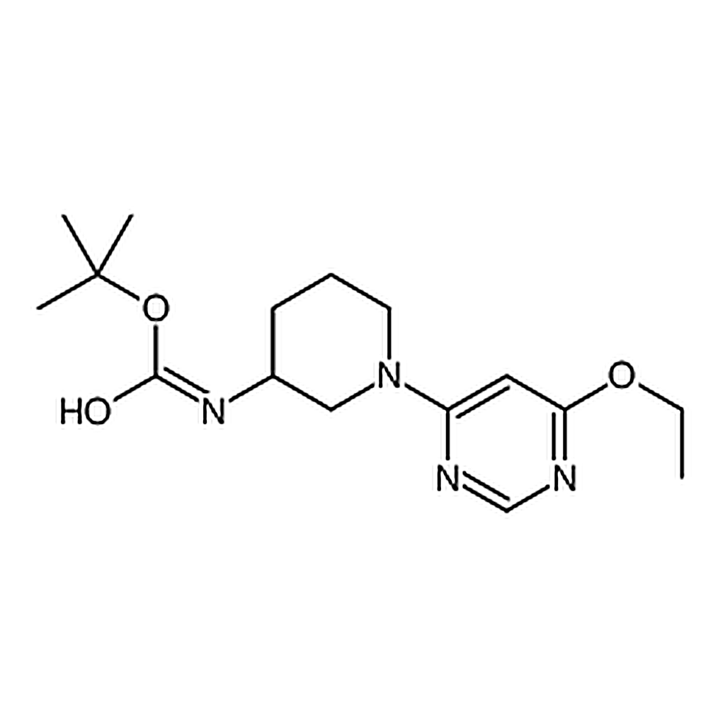 RHAWN tert-Butyl (1-(6-ethoxypyrimidin-4-yl)piperidin-3-yl)carbamate