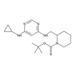 RHAWN tert-Butyl 2-(((6-(cyclopropylamino)pyrimidin-4-yl)amino)methyl)piperidine-1-carboxylate