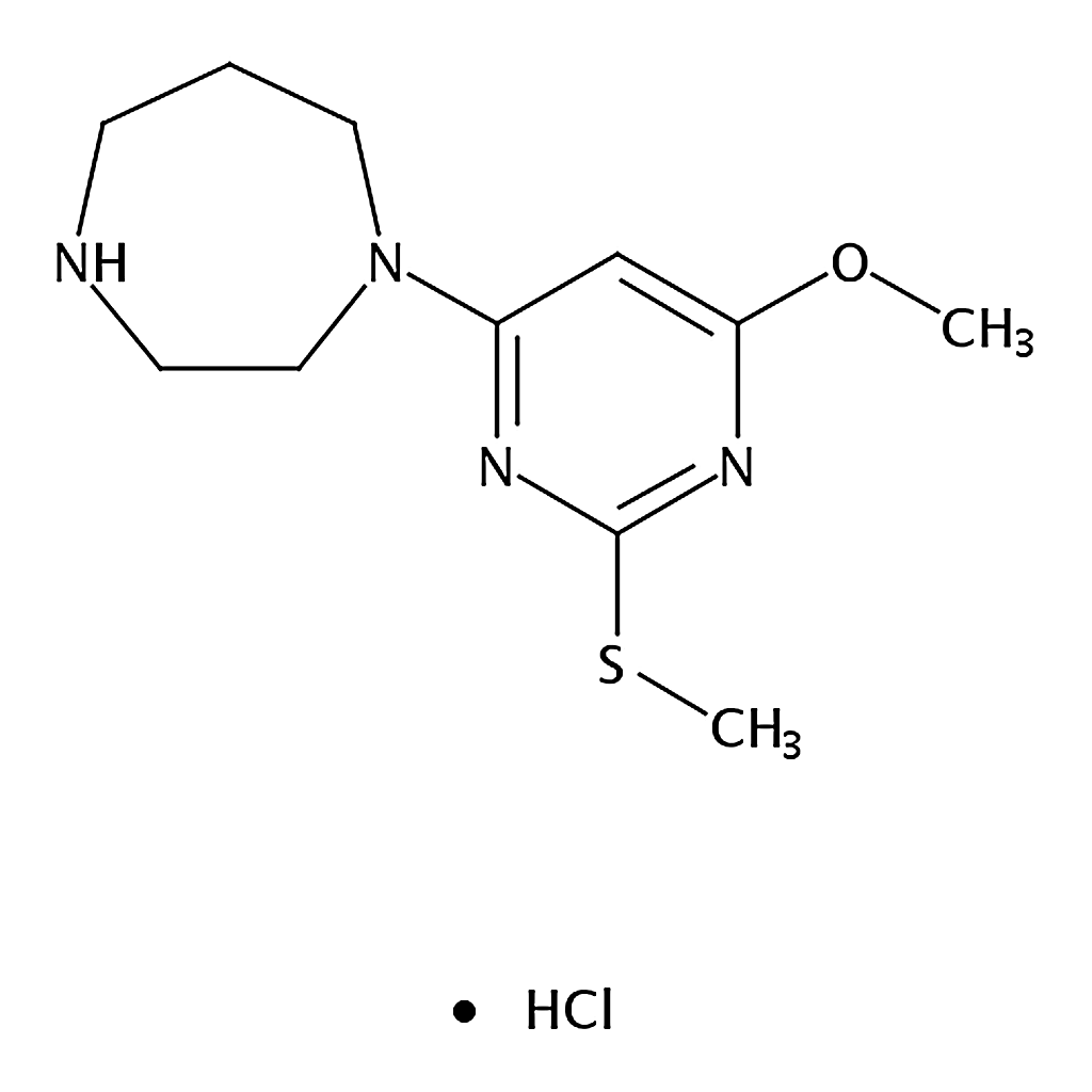 RHAWN 1-(6-Methoxy-2-(methylthio)pyrimidin-4-yl)-1,4-diazepane hydrochloride