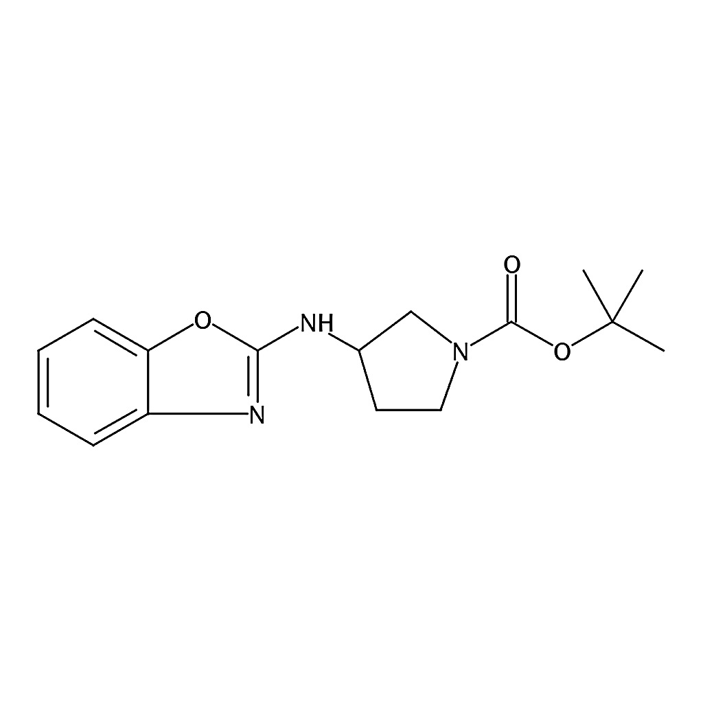 RHAWN tert-Butyl 3-(benzo[d]oxazol-2-ylamino)pyrrolidine-1-carboxylate