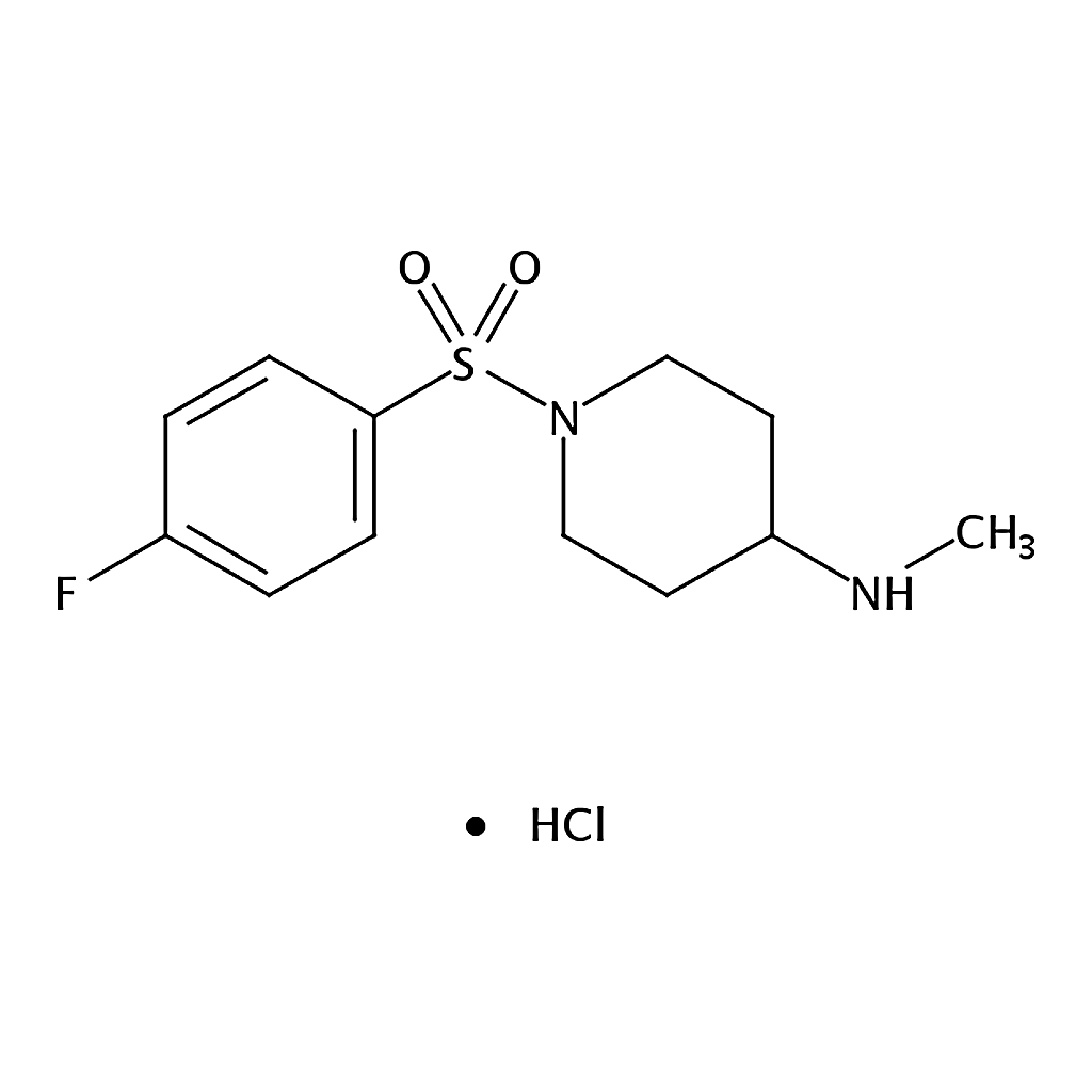 RHAWN 1-((4-Fluorophenyl)sulfonyl)-N-methylpiperidin-4-amine hydrochloride