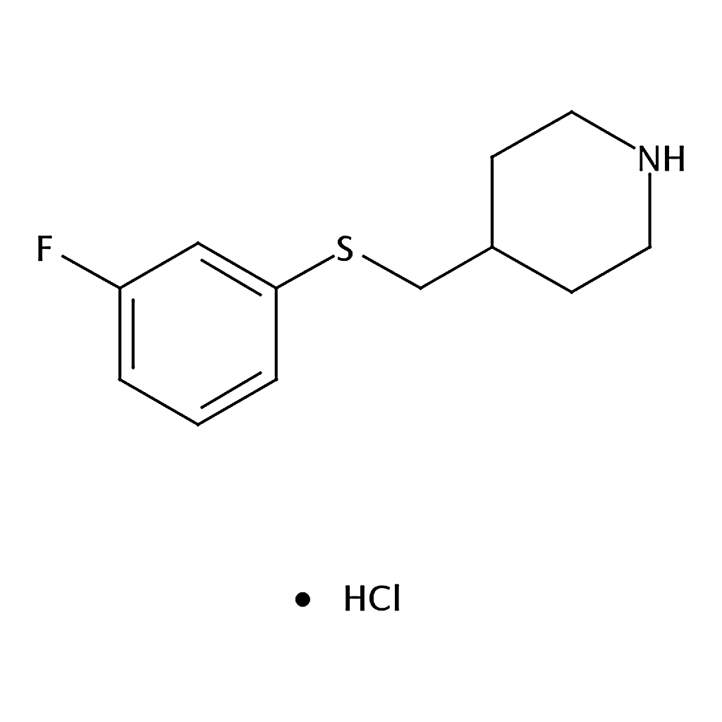 RHAWN 4-(((3-Fluorophenyl)thio)methyl)piperidine hydrochloride